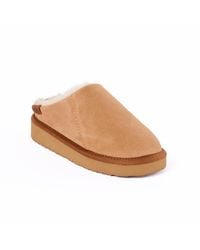 Minnetonka - Coze Around Clog Suede Slippers - Lyst