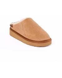 Minnetonka - Coze Around Clog Suede Slippers - Lyst