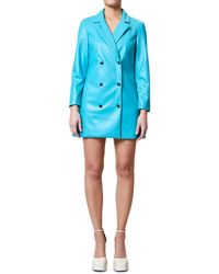 French Connection - Crolenda Faux-leather Blazer Dress - Lyst