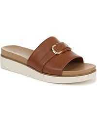 LifeStride - Genevieve Square Open Toe Slide Platform Sandals - Lyst