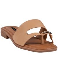 Gc Shoes - Square Toe Flat Sandals - Lyst