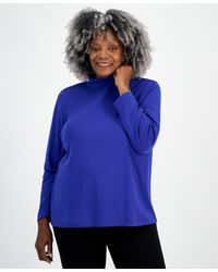 Style & Co. - Plus Size Mock-neck Top - Lyst