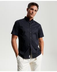 Tommy Hilfiger - Flex Poplin Regular-fit Short-sleeve Shirt - Lyst