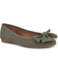 Nine West - Veronika Denim Bow Ballet Flats - Lyst