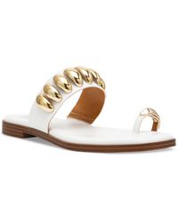 Dolce Vita - Moon Embellished Thong Slide Flat Sandals - Lyst
