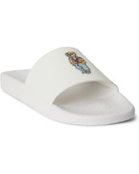 Polo Ralph Lauren - Open Toe Slip-on Slides - Lyst
