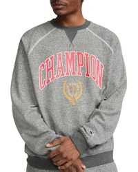 Champion - Raglan Crewneck Logo Sweatshirt - Lyst