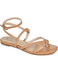 Journee Collection - Serissa Strappy Flat Sandals - Lyst