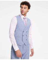 Tayion Collection - Classic Fit Double-breasted Suit Vest - Lyst