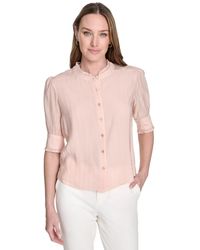 Tommy Hilfiger - Lurex Stripe Button-front Shirt - Lyst