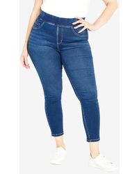 Avenue - Plus Size Hi Rise jegging Jeans - Lyst