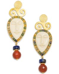 Nectar Nectar New York - 18k Gold-plated Andarika Gemstone Drop Earrings - Lyst