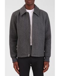 Bagatelle Homme - Faux Wool Zip-front Jacket - Lyst