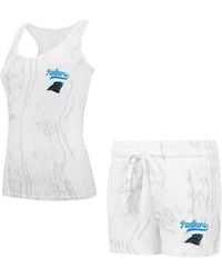 Concepts Sport - 2-piece Carolina Panthers Quartz Hacci Knit Tank Top And Shorts Sleep Set - Lyst