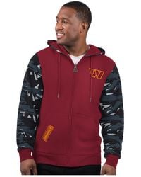 Starter - Burgundy Washington Commanders Thursday Night Gridiron Full-zip Hoodie - Lyst