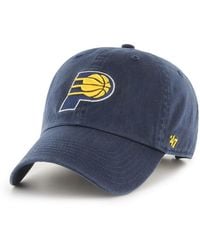 '47 - Indiana Pacers Team Logo Clean Up Adjustable Hat - Lyst