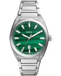 Fossil - Everett Three-hand Date Stainless Steel Watch 42mm - Lyst