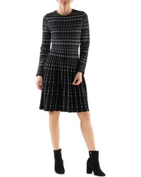 Julia Jordan - Geo-print Pleated-skirt Dress - Lyst