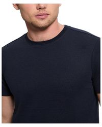 Guess - Relaxed Fit Linear Textured Short Sleeve Crewneck T-shirt - Lyst