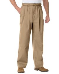 Kingsize - Big & Tall Knockarounds Full-elastic Waist Pleated Pants - Lyst