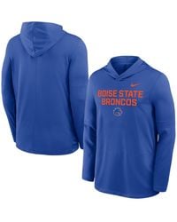 Nike - Boise State Broncos 2025 Sideline Dri-fit Long Sleeve Hoodie T-shirt - Lyst