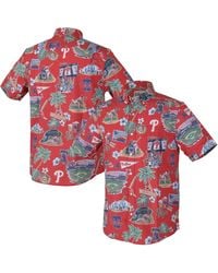 Reyn Spooner - Â Philadelphia Phillies Scenic Tri-blend Button-down Shirt - Lyst