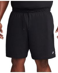 Nike - Club Relaxed-fit Logo Embroidered Shorts - Lyst