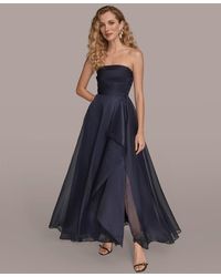 Donna Karan - Ruched Strapless Gown - Lyst