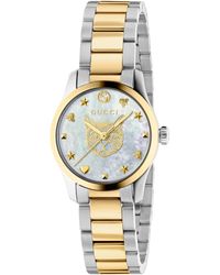 Gucci - G-timeless Iconic Stainless Steel Mother-of-pearl Watch - Lyst