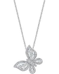 Effy - Effy Diamond Butterfly 18" Pendant Necklace (5/8 Ct. T.w. - Lyst