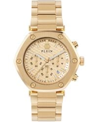 Philipp Plein - The Hexagon Chronograph Gold-tone Stainless Steel Bracelet Watch 42mm - Lyst
