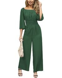 CUPSHE - Square Neck Straight Leg Jumpsuit - Lyst