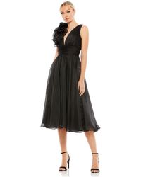 Mac Duggal - Plunging Ruffled A-line Cocktail Dress - Lyst
