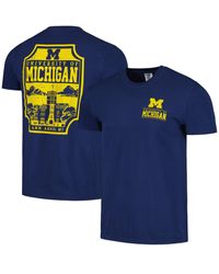Image One - Michigan Wolverines Campus Badge Comfort Colors T-shirt - Lyst