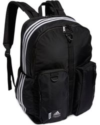 adidas Iconic 3 Stripe Backpack - Black