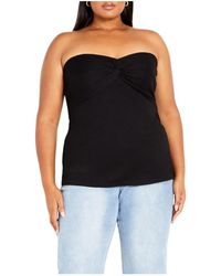 City Chic - Plus Size Asher Top - Lyst