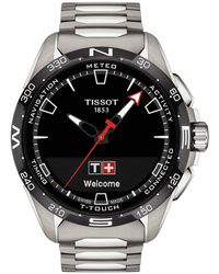 Tissot - Swiss T-touch Connect Solar Titanium Bracelet Smart Watch 48mm - Lyst