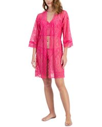 INC International Concepts - Embellished Lace Robe - Lyst