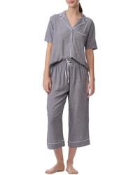 Splendid - 2-pc. Notched-collar Cropped Pajamas Set - Lyst