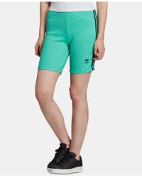 adidas Originals Originals 3 Stripe Dolphin Short in Red - Lyst