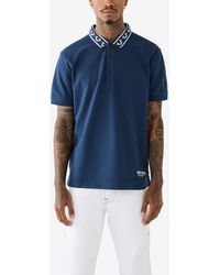 True Religion - Short Sleeve Relaxed Polo Shirt - Lyst