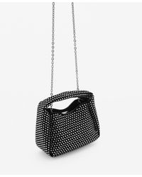Mango - Mini Rhinestone Chain Bag - Lyst