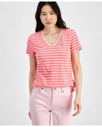 Tommy Hilfiger - Short-sleeve Double Striped Tee - Lyst