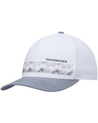 Travis Mathew - White And Gray Drone Footage Snapback Hat - Lyst