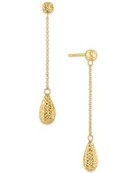 Macy's - Diamond Cut Bead Drop Earrings - Lyst