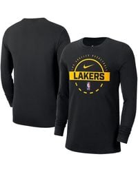 Nike - Los Angeles Lakers Authentic Long Sleeve Practice T-shirt - Lyst