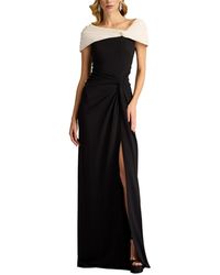 Tadashi Shoji - Perkins Asymmetric Draped Gown - Lyst