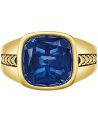 Bulova - Gold Plated Statement Ring - Lyst