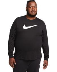 Nike - Sportswear Relaxed Fit Long-sleeve Swoosh Logo T-shirt - Lyst
