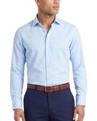 Tom Baine - Slim Fit Performance Solid Button Down Shirt - Lyst